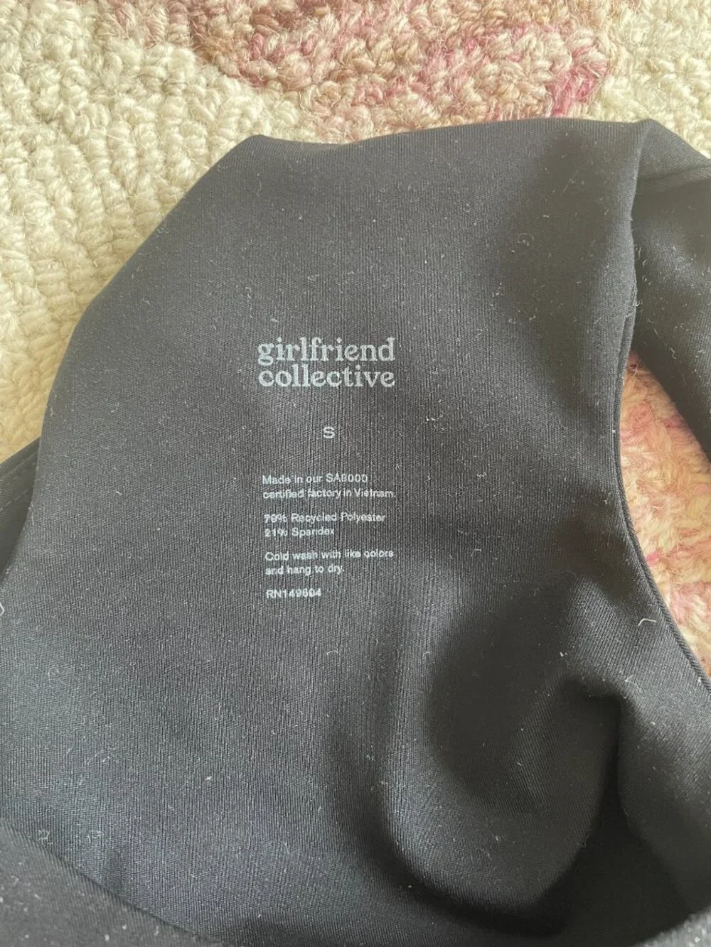 Girlfriend Collective Dylan Tank Bra Bundle - Black and Gray S